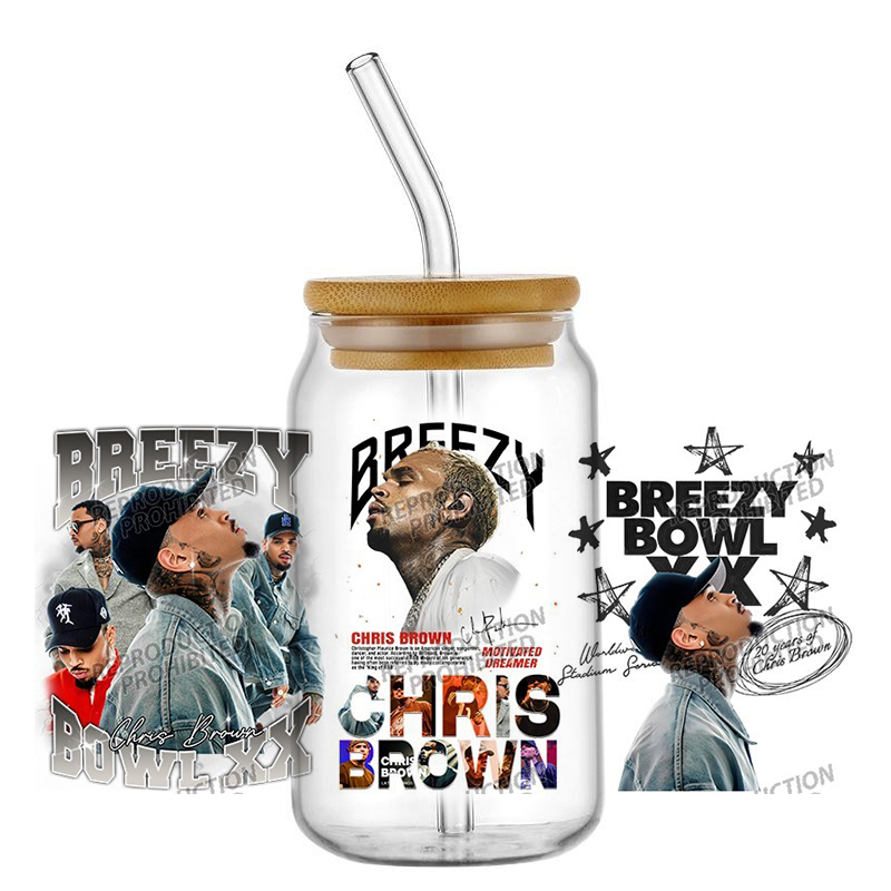 New Popular Singer Chris Brown - Rdta Tank Glass ulasan dan harga