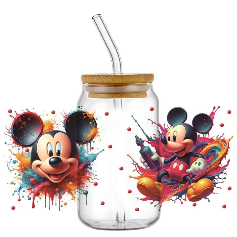 Mickey and Minnie UV DTF Cup W - Rdta Tank Glass ulasan dan harga