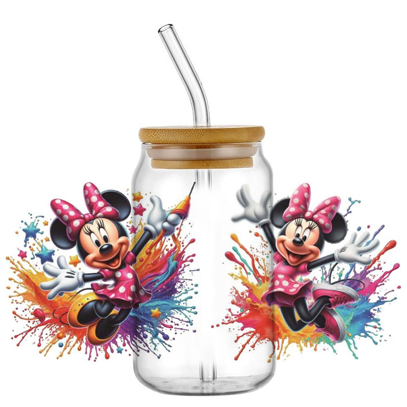 Mickey and Minnie UV DTF Cup W - Rdta Tank Glass ulasan dan harga