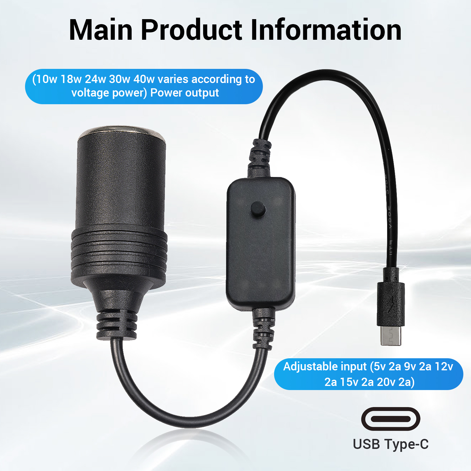 1pc 5V 2A USB To 12V Cigarette - Accessories Experts Vape ulasan dan harga