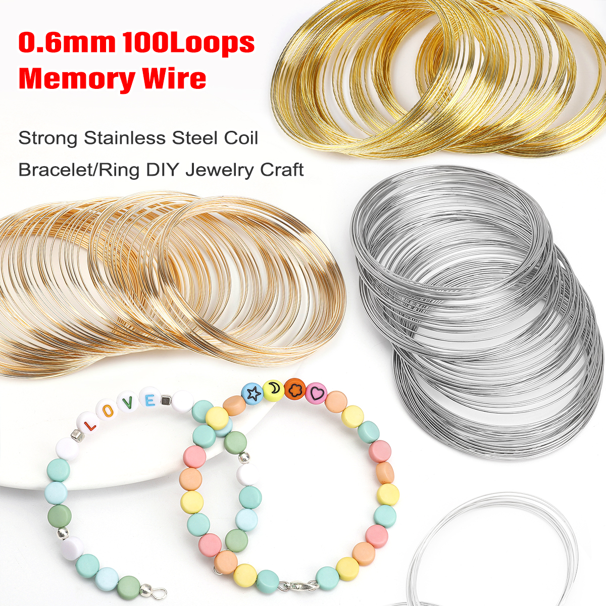 0.6mm Stainless Steel Memory W - Coil Building Kit ulasan dan harga