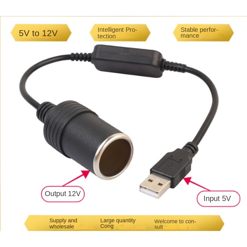1pc 5V 2A USB To 12V Cigarette - Accessories Experts Vape ulasan dan harga