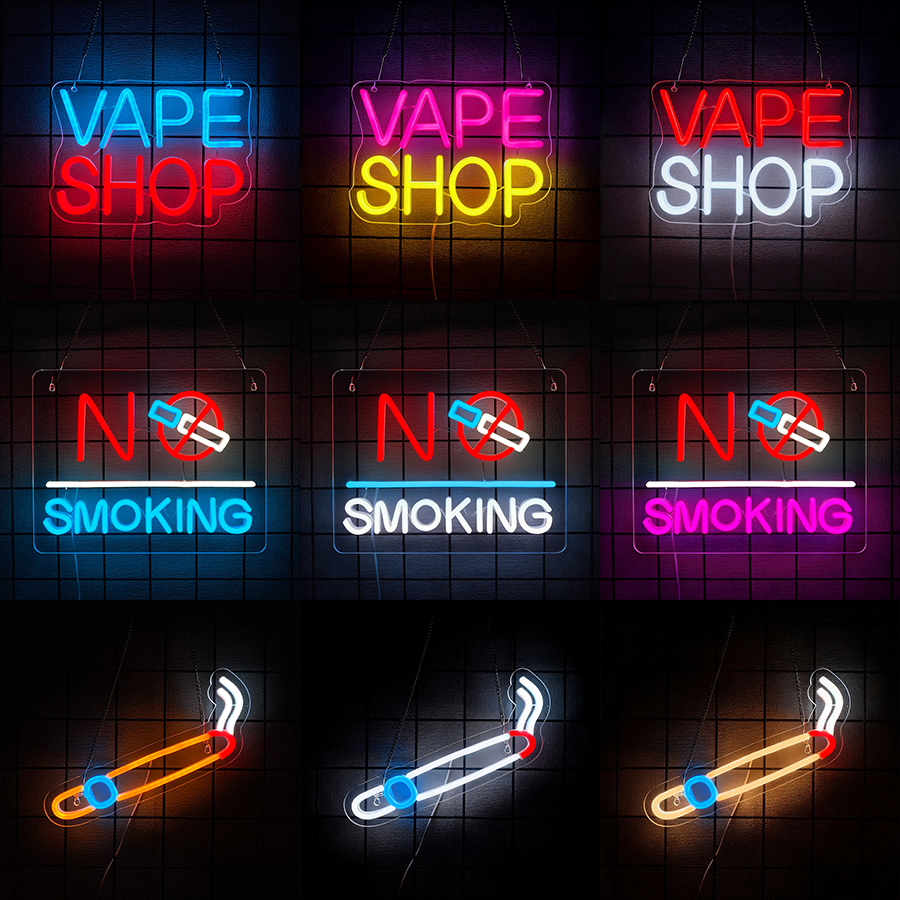 Vape Shop Neon Sign for Wall D - Vaping Store ulasan dan harga