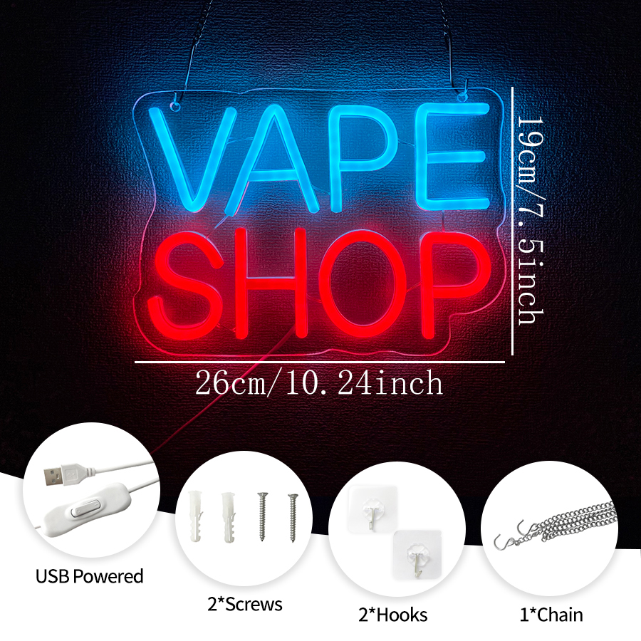 Vape Shop Neon Sign for Wall D - Vaping Store ulasan dan harga